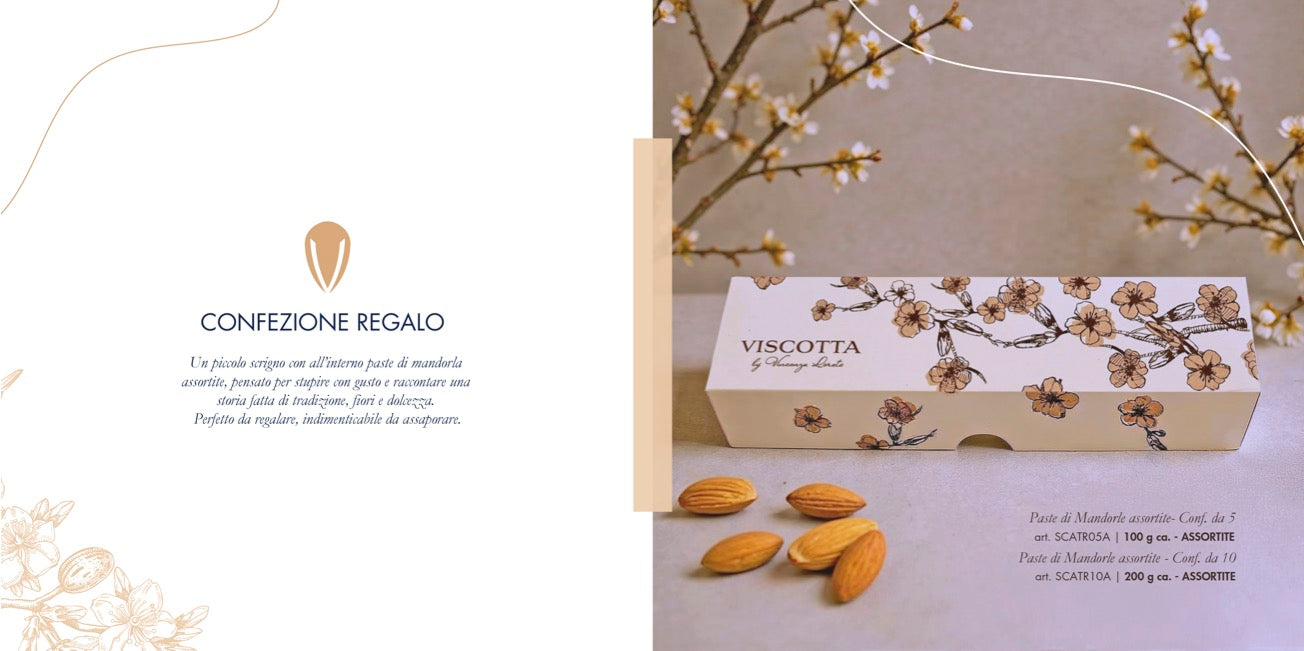 Confezione Regalo con 10 Paste di Mandorla assortite